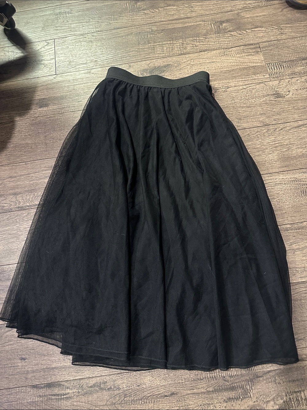 torrid Black Layered Tulle Midi Skirt